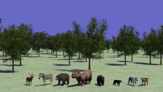 野生動物の3Dモデリングデータ（その２）