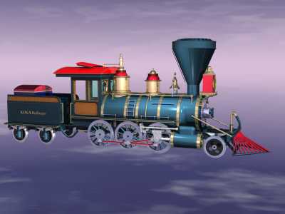 アメリカン・スタイルのクラシック蒸気機関車