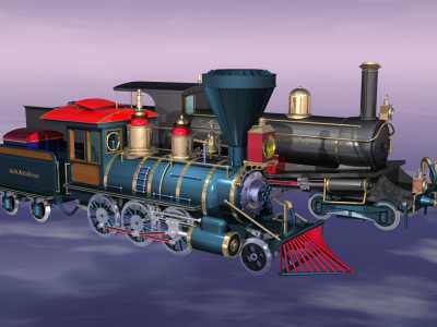 アメリカ製の蒸気機関車とイギリス製の蒸気機関車